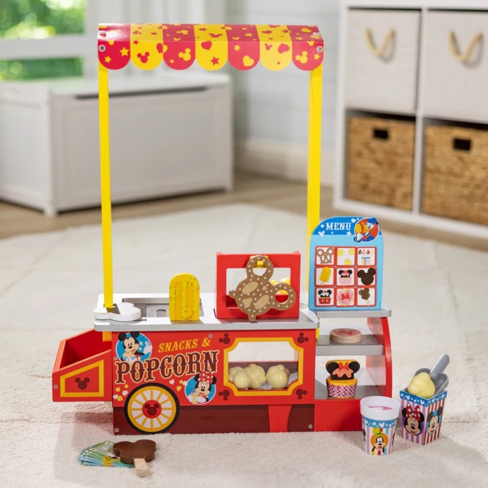 Like new Disney snacks and popcorn wooden food counter